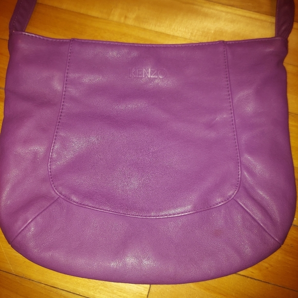 Kenzo Soft Leather Shoulder Bag Crossbody bag Purse - Picture 3 of 7